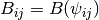 B_{ij}=B(\psi_{ij})