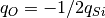 q_{O}= -1/2q_{Si}