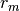 r_{m}